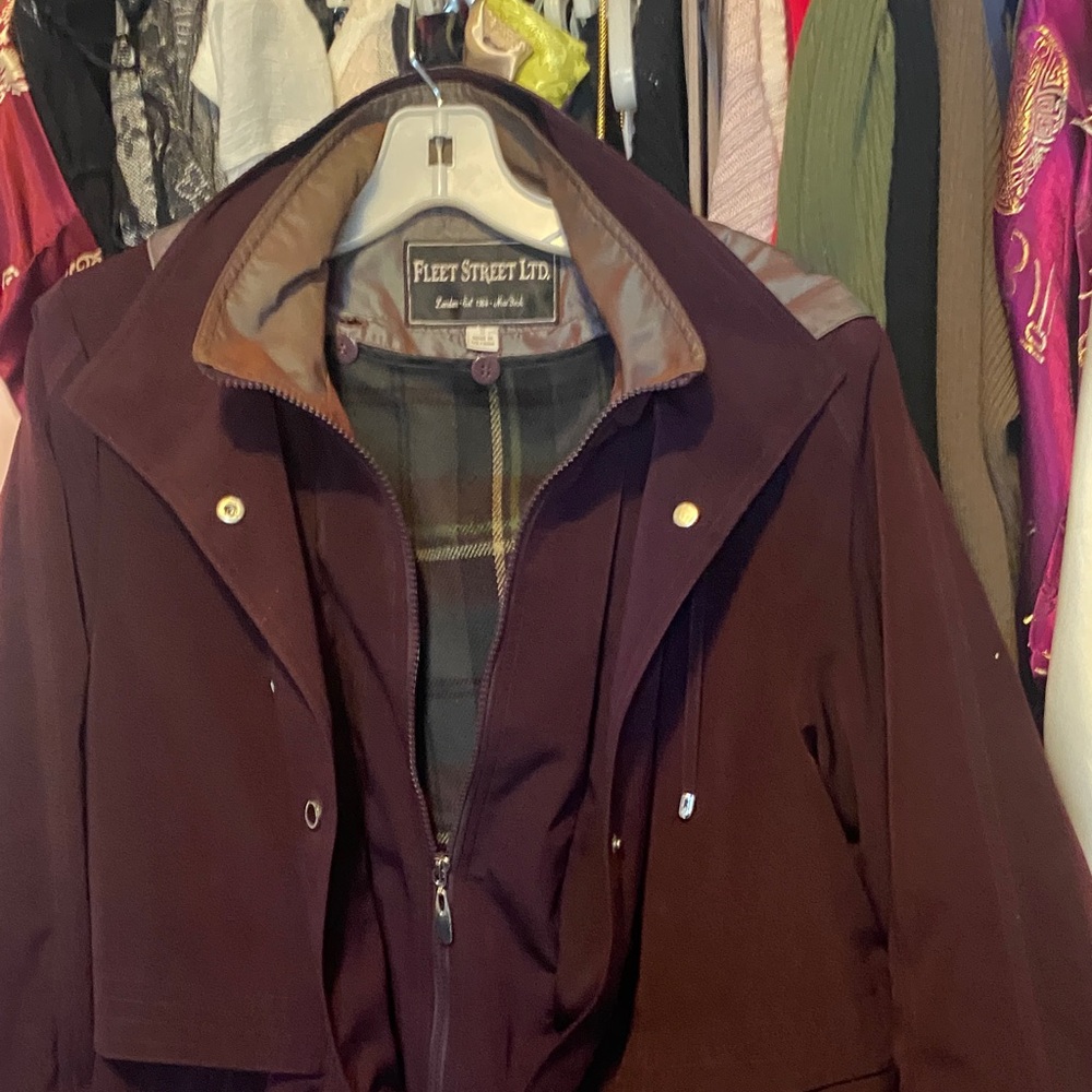 Women's Deep Burgundy Trench Coat